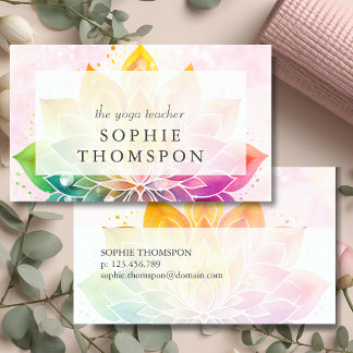 Yoga teacher visitekaartje