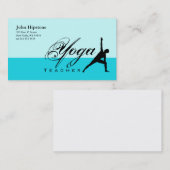 Yoga Teacher Visitekaartje Blue (Voorkant / Achterkant)