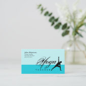 Yoga Teacher Visitekaartje Blue (Staand voorkant)