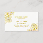 Yoga Teacher Visitekaartjes (Achterkant)