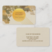 Yoga Teacher Waterverf Holistic  Cosmic Visitekaartje (Voorkant / Achterkant)