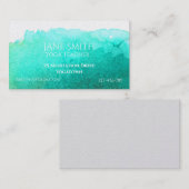 Yoga Teacher Yoga Instructor genezing meditatie Visitekaartje (Voorkant / Achterkant)