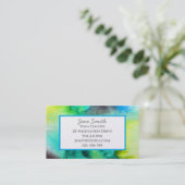 Yoga Teacher Yoga Instructor genezing meditatie Visitekaartje (Staand voorkant)