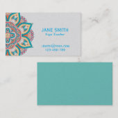 Yoga Teacher Yoga Instructor mandala Visitekaartje (Voorkant / Achterkant)