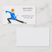 Yoga Teacher Yoga Instructor stijlvol Visitekaartje (Voorkant / Achterkant)