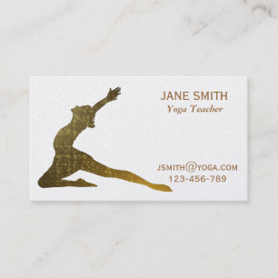 Yoga Teacher Yoga Instructor stijlvol Visitekaartje