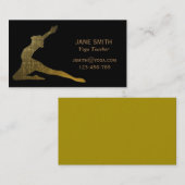 Yoga Teacher Yoga Instructor stijlvol Visitekaartje (Voorkant / Achterkant)