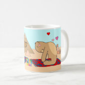 Yoga Teddy Bear Camel Pose Mok (Voorkant rechts)