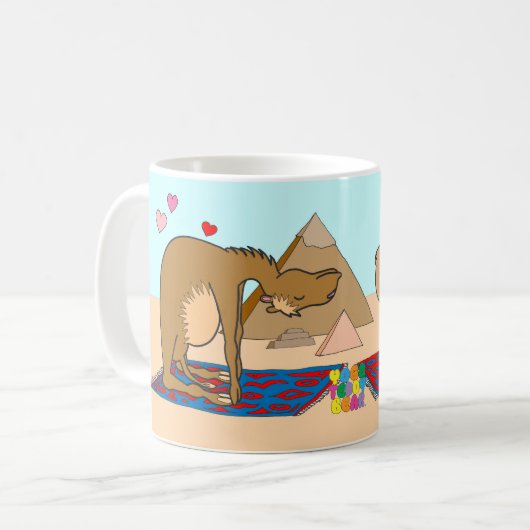 Yoga Teddy Bear Camel Pose Mok (Voorkant links)