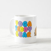 Yoga Teddy Bear Downward Dog Mok (Voorkant links)