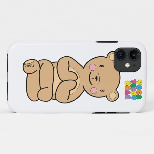 Yoga Teddy Bear Namaste Phone Case (Achterkant (horizontaal))