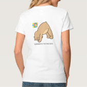Yoga Teddy Bear Upward Dog/Downward Dog T-Shirt (Achterkant)