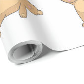 Yoga Teddy Bear Wrapping Paper Cadeaupapier (Rol Hoek)