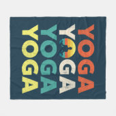 Yoga tekstontwerp fleece deken (Voorkant (Horizontaal))