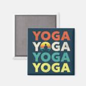 Yoga tekstontwerp magneet (Voorkant / Achterkant)
