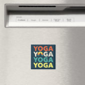 Yoga tekstontwerp magneet (Insitu (Vaatwasser))