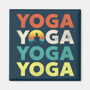Yoga tekstontwerp magneet