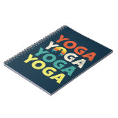 Yoga tekstontwerp notitieboek (Linkerzijde)