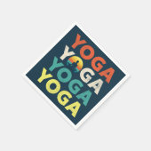Yoga tekstontwerp servet (Hoek)