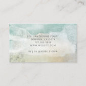 Yoga Terachert Serene Abstract Watercolor Visitekaartje (Achterkant)