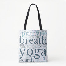 Yoga Terms Subway Art Canvas tas