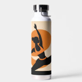 Yoga-thema waterfles (Links)