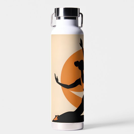 Yoga-thema waterfles (Voorkant)