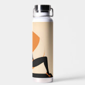 Yoga-thema waterfles (Achterkant)