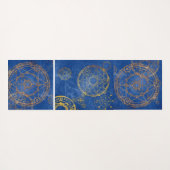 Yoga Thémed Sacred Geometry met constellaties Yogamat (Achterkant (horizontaal))