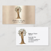 Yoga Therapy Psychology Life Coach Tree of Life B Visitekaartje (Voorkant / Achterkant)