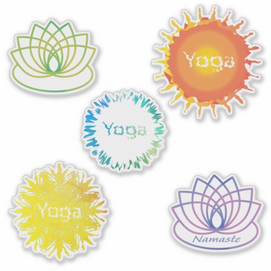 Yoga Thleed Sticker Set (Voorkant)