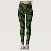Yoga Time Abstracte Yoga Lady Leggings (Voorkant)