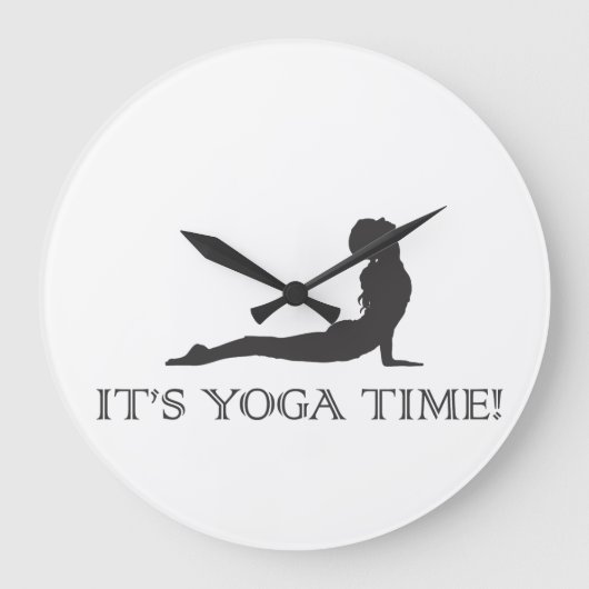 Yoga Time Clock Grote Klok (Voorkant)