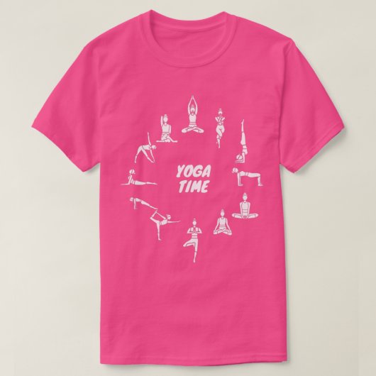 Yoga Time for International Yoga Day T-shirt (Design voorkant)