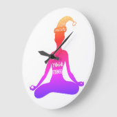 Yoga Time Wall klok (Hoek)