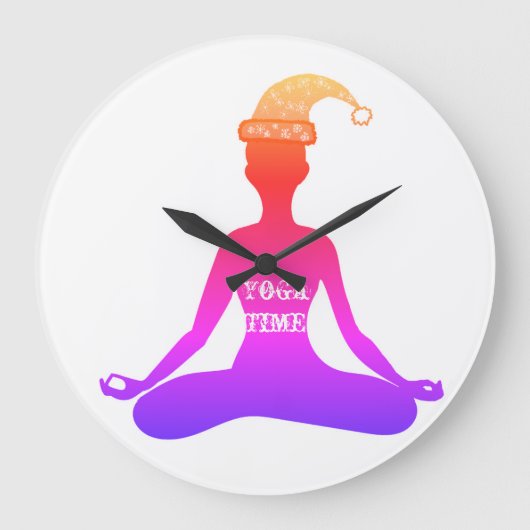 Yoga Time Wall klok (Voorkant)