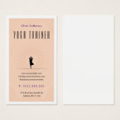 Yoga Trainer | Professionele leraar Visitekaartje (Voorkant /achterkant)