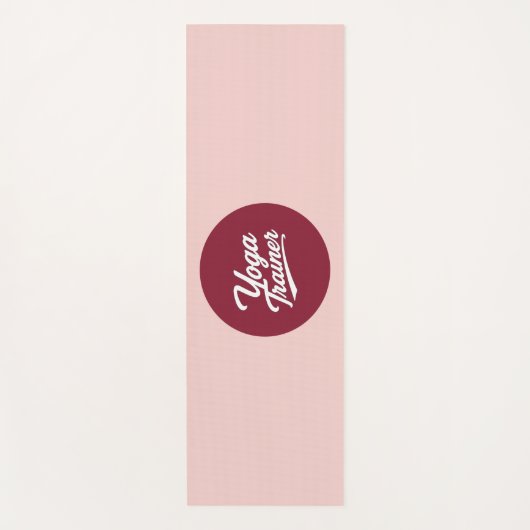 Yoga Trainer Script Typografie Fitness Cadeau Ontw Yogamat (Voorkant)