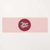Yoga Trainer Script Typografie Fitness Cadeau Ontw Yogamat (Voorkant (horizontaal))