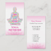 YOGA trainer Visitekaartje (Voorkant / Achterkant)