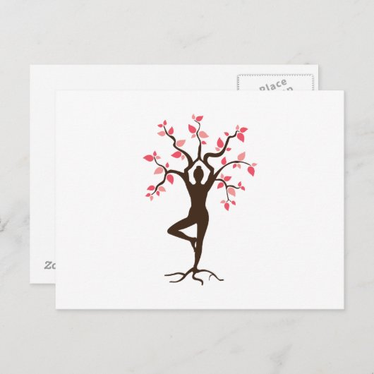 Yoga Tree Briefkaart (Voorkant / Achterkant)