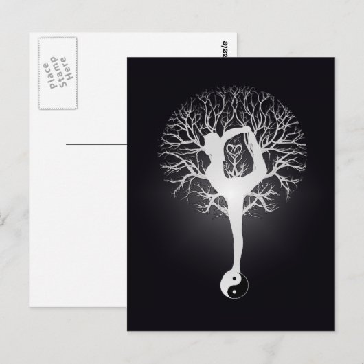 Yoga Tree Briefkaart (Voorkant / Achterkant)