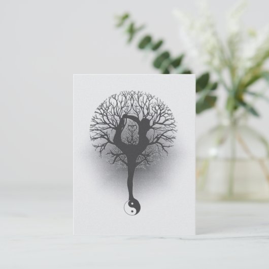 Yoga Tree Briefkaart (Staand voorkant)