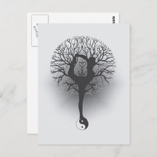 Yoga Tree Briefkaart (Voorkant / Achterkant)