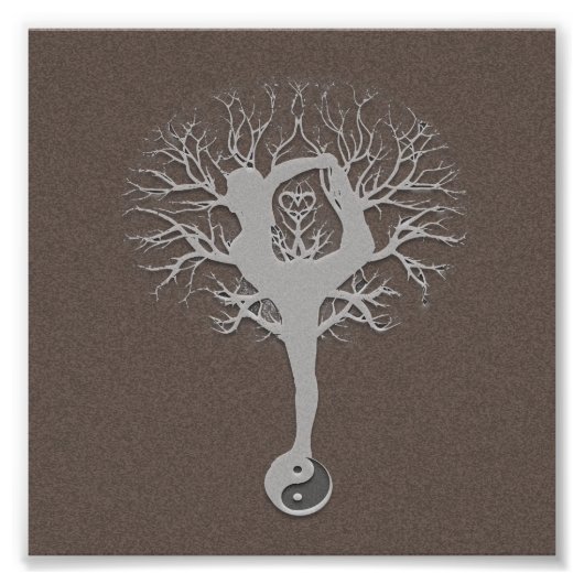 Yoga Tree Foto Afdruk (Voorkant)