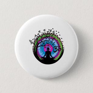 Yoga Tree Haak Om Mandala,breien En Naaien Y Ronde Button 5,7 Cm