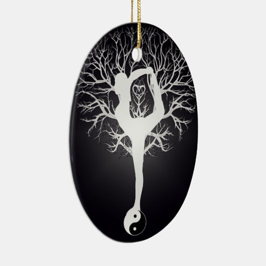 Yoga Tree Keramisch Ornament (Rechts)