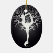 Yoga Tree Keramisch Ornament (Voorkant)