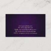 Yoga Tree Moon - Parel en Goud Visitekaartje (Achterkant)