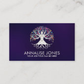 Yoga Tree of Life - Moeder van parels Visitekaartje (Voorkant)